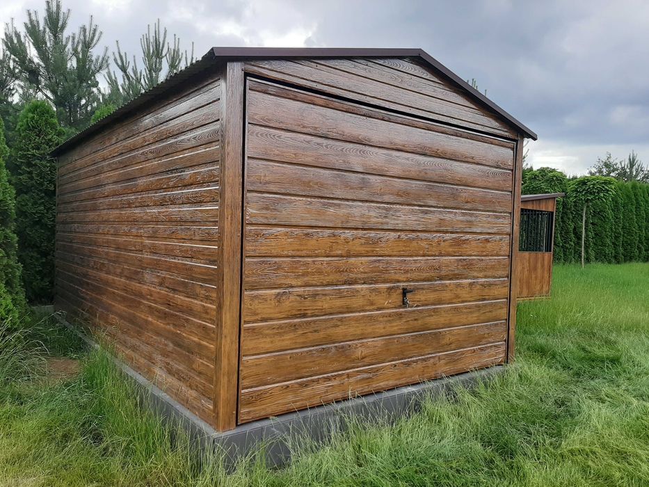 Garaż Blaszany Złoty Dąb + Grafit HIT NISKA CENA