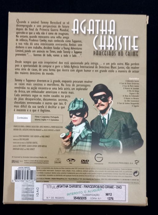 DVDs Agatha Christie.