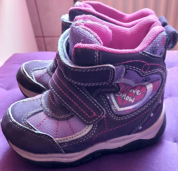 Buty fioletowe jesienne dziewczece 24