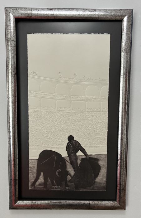 Gravura 18/75, A Tourada, de Alberto Martinez