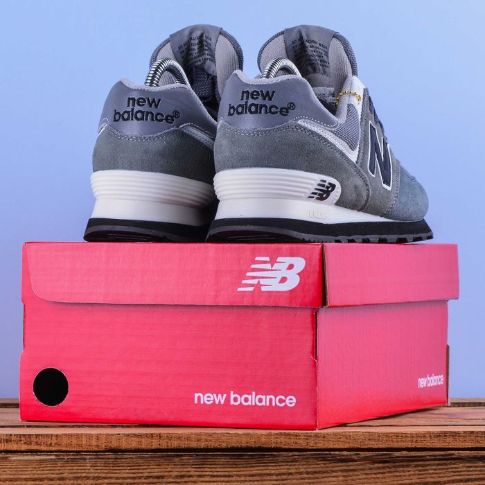 (2137) Чоловічі Кросівки New Balance 574 сірі замшеві (41-46)
