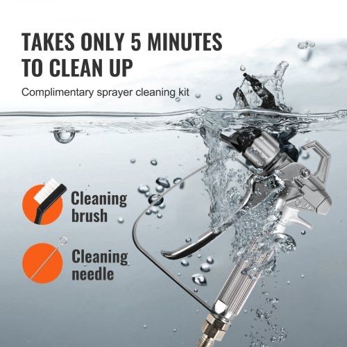 VEVOR Stand Airless Paint Sprayer, 7/8HP 650W Electric Paint Sprayer