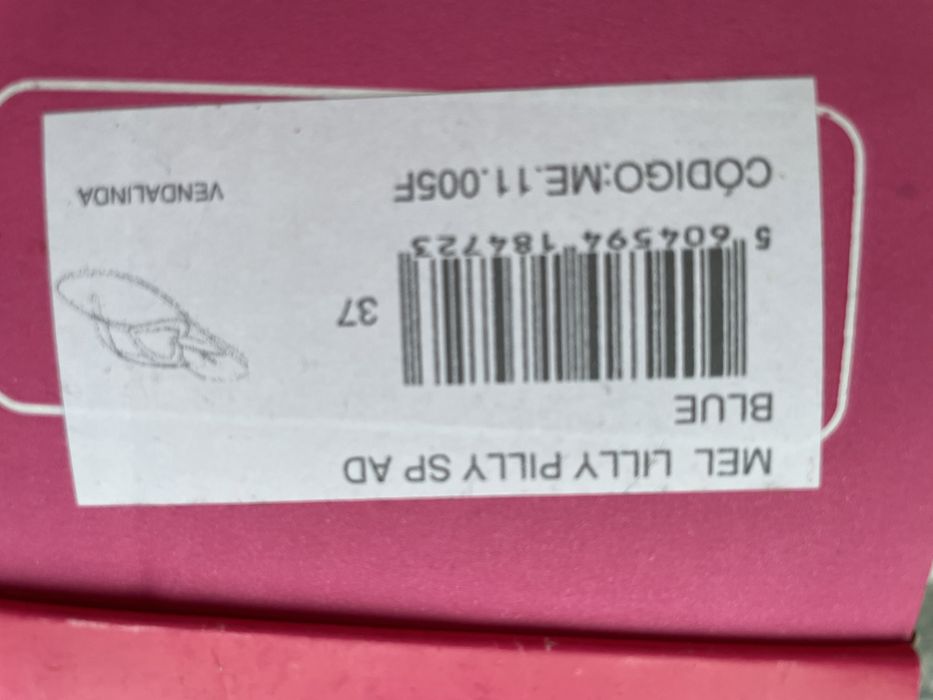 Chinelas Melissa Lilly Pilly azulao N37