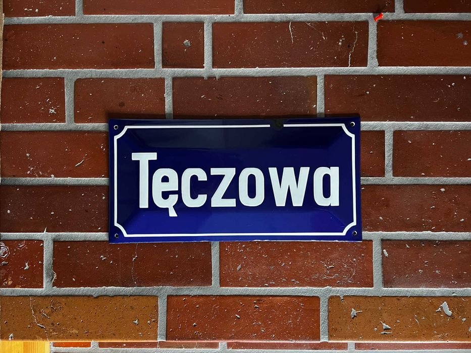 Tęczowa tablica z nazwą ulicy - pokój dziecka/LOFT/wystrój wnętrz