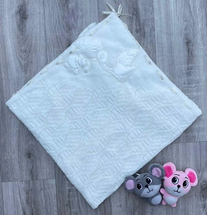 Плед для новорожденных, конверт на выписку, полотенце детское уголок