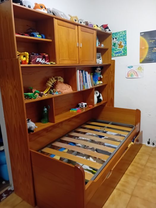 Cama estudio infantil