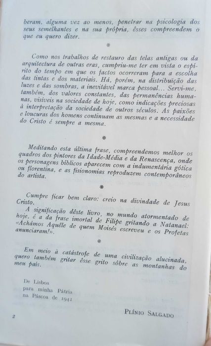 Vida de Jesus de Plínio Salgado