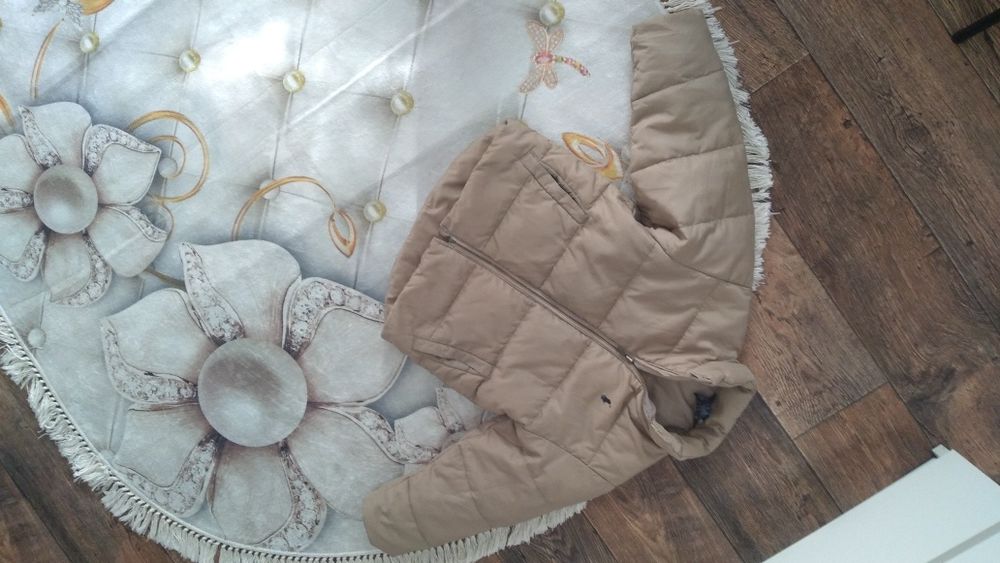 Piękna beżowa kurtka chłopięca Ralph Lauren 116