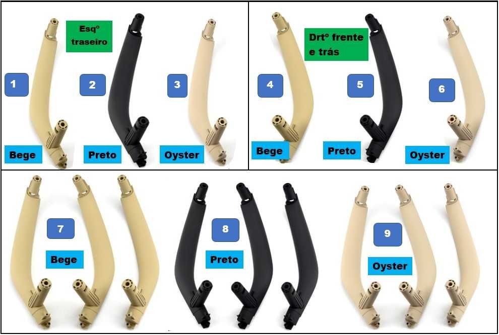 Grelhas frontais preto brilho dupla barra BMW série X5 F15 X6 F16