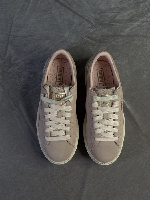 Ténis Puma Suede Plataform Trace Rosa