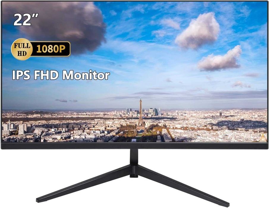 Monitor ZFTVNIE Full HD 21,5" 1920*,1080P IPS bezramkowy75 Hz VGA