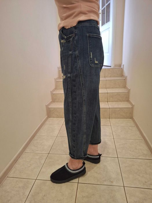 Spodnie jeansowe baloon M/L