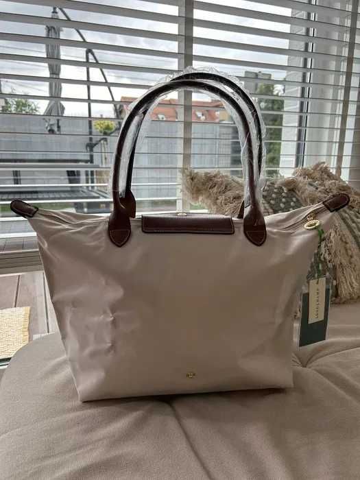 Torebka Longchamp kremowa L