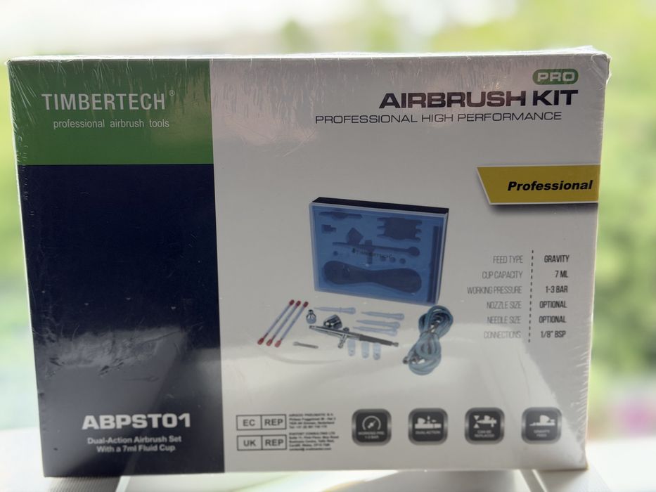Продам новый профессиональный аэрограф двойного действия Timbertech ABPST01