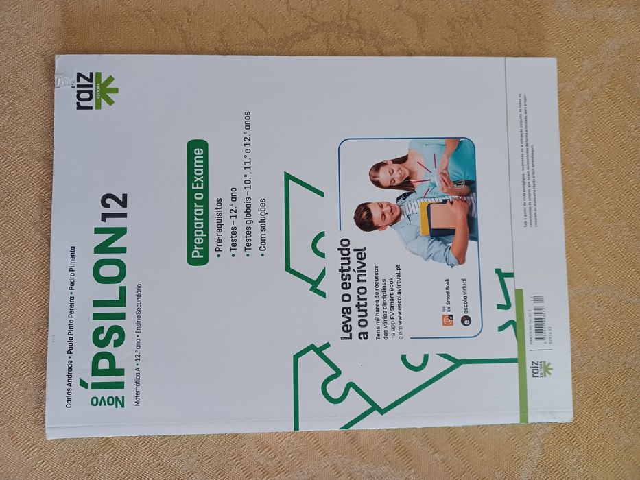 Caderno -Ípsilon 12 - Matemática A - 12.º ano (NOVO)