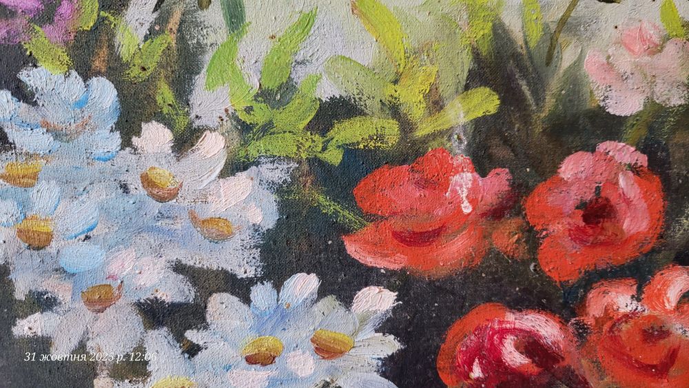 Картина квіти 90 ×60 см Моисеенко В.С