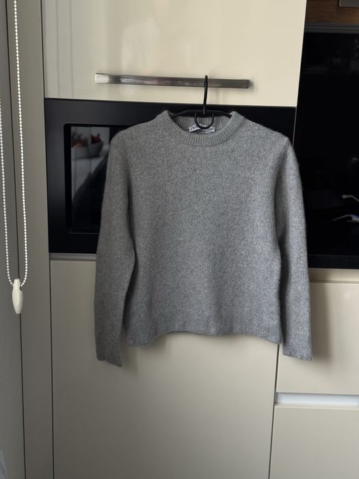 Стильный кашемировый шерстяной свитер джемпер размер xs-s турция zara