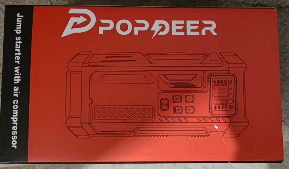 Urządzenie rozruchowe Jump starter Popdeer JA3 5000A z kompresorem