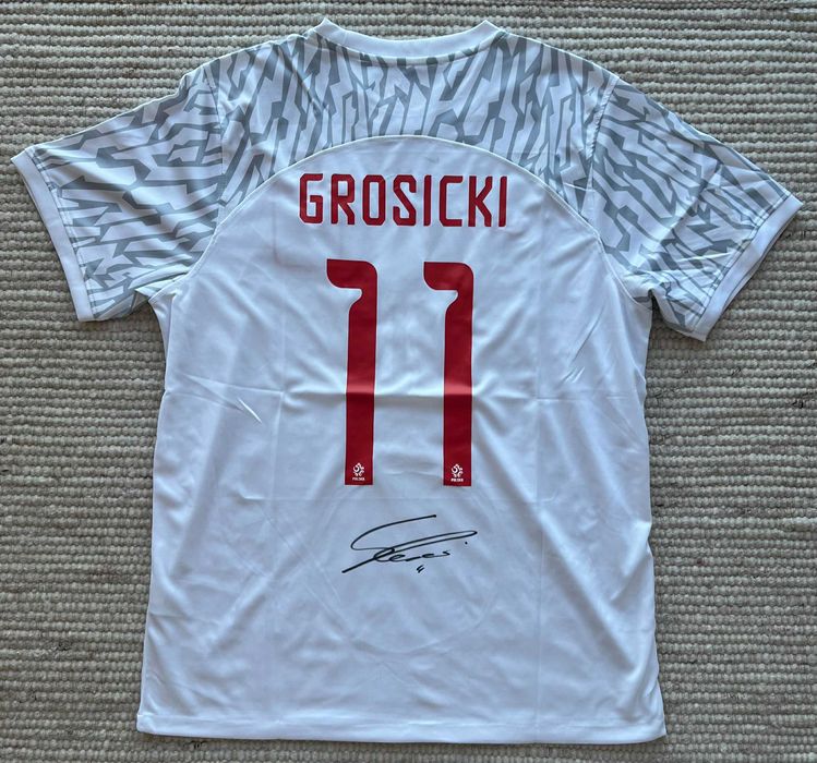 Kamil Grosicki koszulka reprezentacji Polski z autografem + certyfikat