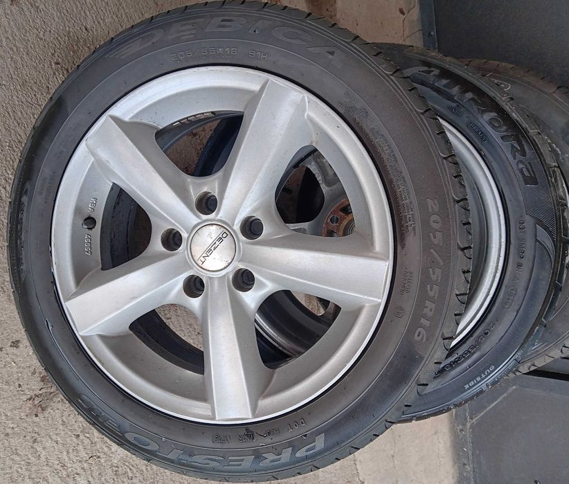 Alufelgi/ koła 16", Dezent 114,3 ET40+ opony zimowe