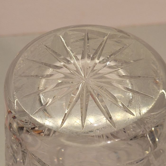 Kryształowy wazon PRL śr. 11,5cm / wys. 20cm
