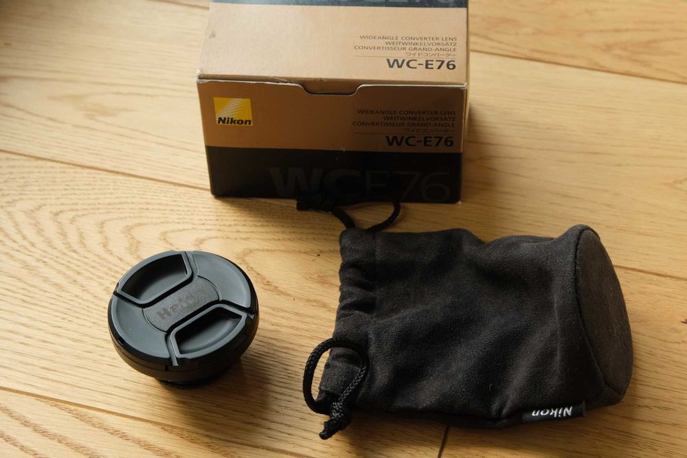Adapter szerokokątny Nikon WC-E76 0.76x do Nikon COOLPIX, Panasonic LX100 i inne fi 43mm