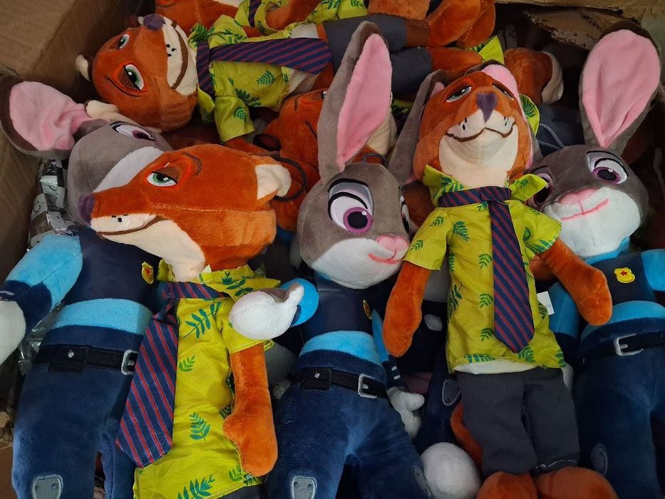 В Наявності Мʼяка іграшка Зоотрополіс,Зоополіс,Zoopolis Нікс та Джудді