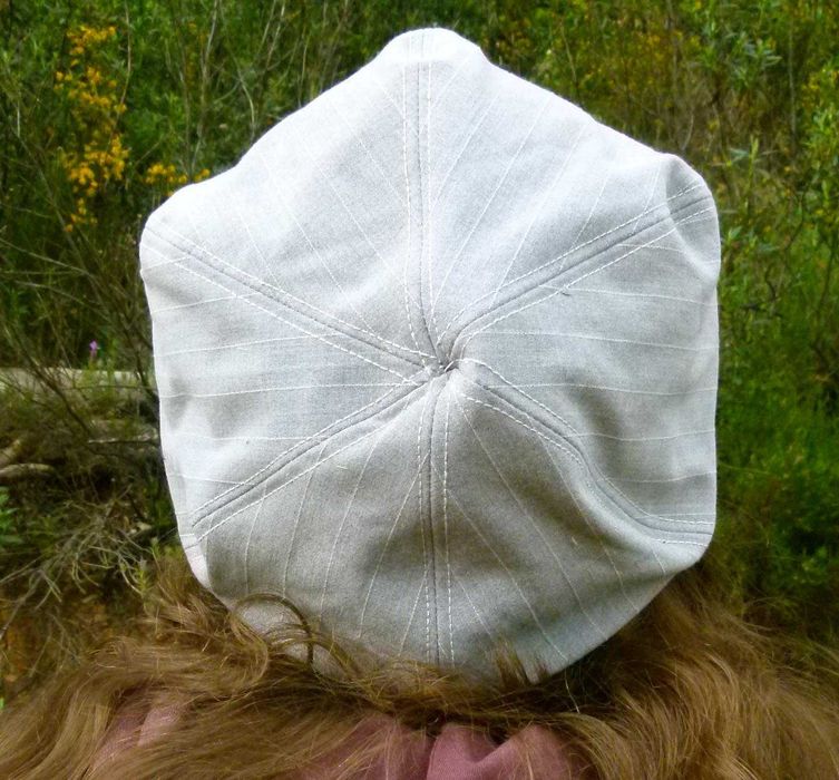 Boina unissexo feita à mão (slouchy beret hat)