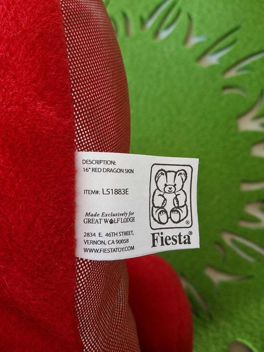 М'яка іграшка дракон Fiesta Great Wolf Lodge 16" колекційний США
