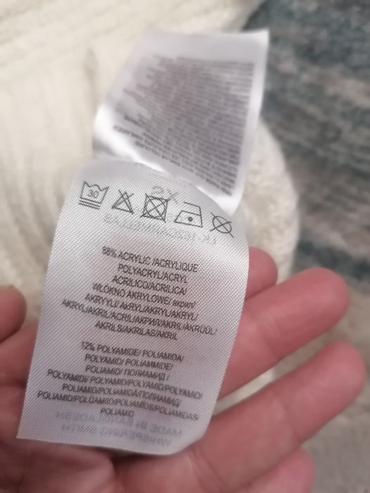 Kremowy krótki sweter Brave Soul XS