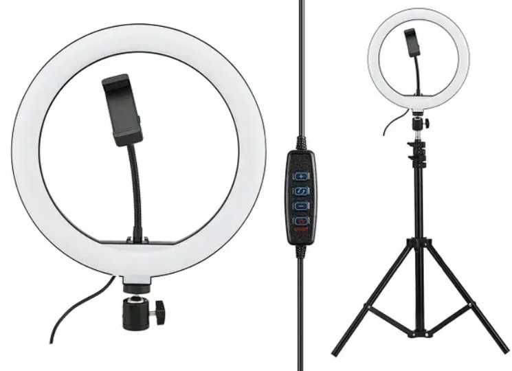 Кільцева Лампа + штатив 210см + тримач для телефону 26,30,33 Кольцевая