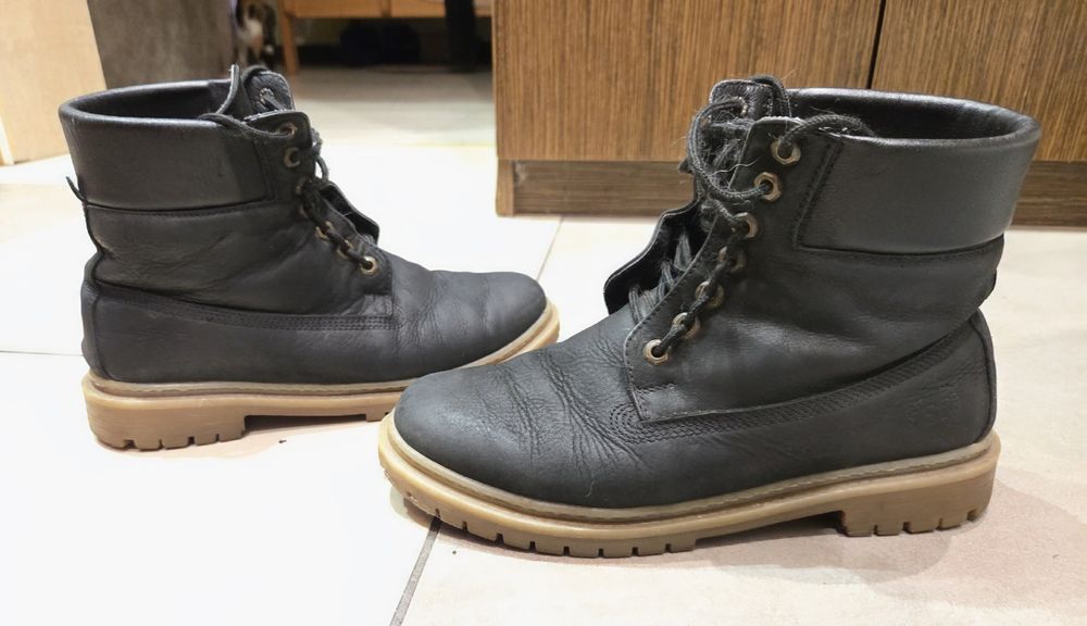 Ботинки чоловічі зимові шкіряні 41 р., 27 см аналог Timberland