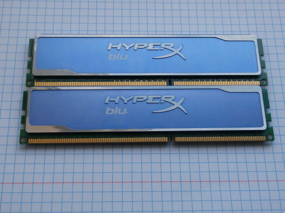 Оперативная память Kingston HYPERX blu DDR3 8GB 2x4gb kit.