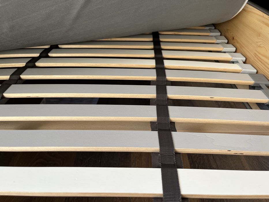 Cama IDANAS 160x200 + 2 Estrados LONSET + Colchao