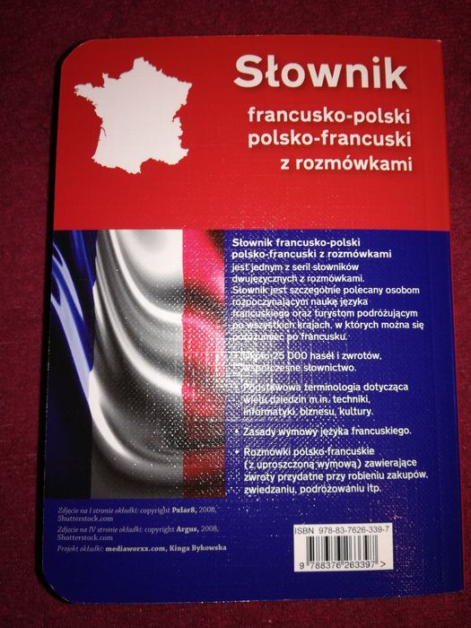 Słownik z rozmówkami francuski-polski polsko-francuski