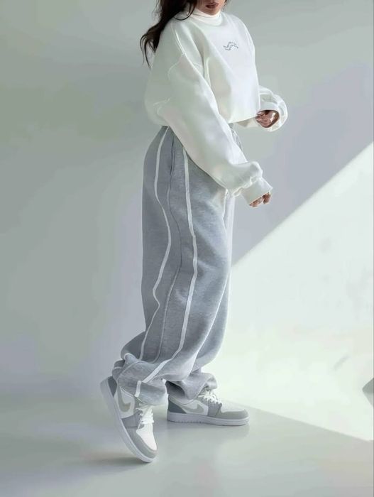 Супер круті широкі штани на флісі