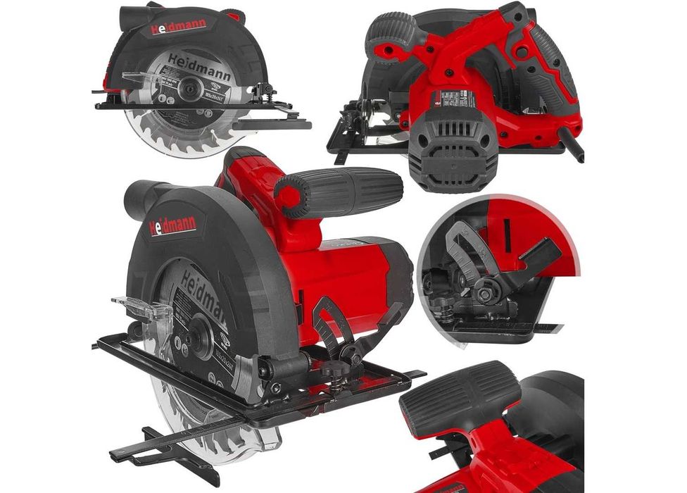 Piła tarczowa najazdowa ręczna 230 V 20 mm 185 mm 2400 W pilarka 2030