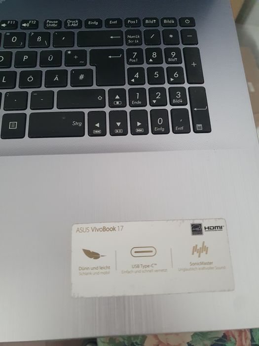 Asus VivoBook 17 R702M запчастини плата