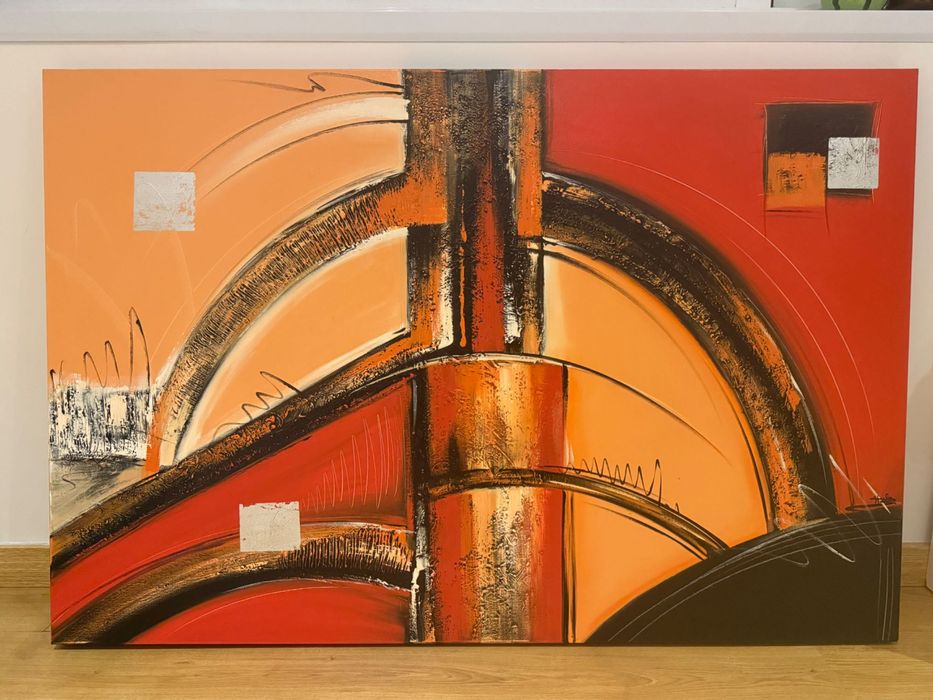 Quadro original (120x80 cm) – Arte abstrata a óleo
