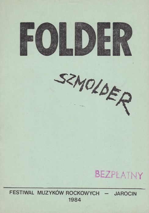 Jarocin Festiwal Folder informator rok 1984 nowy