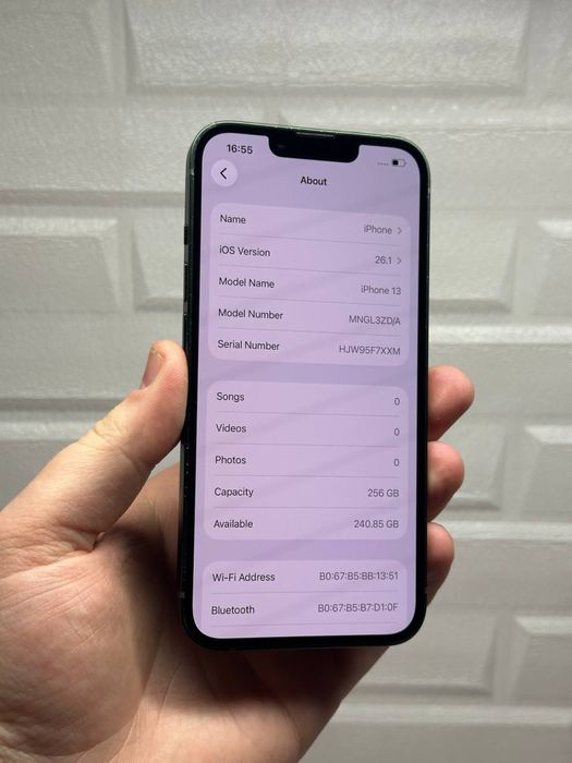 Iphone 13 256gb 100% neverlock