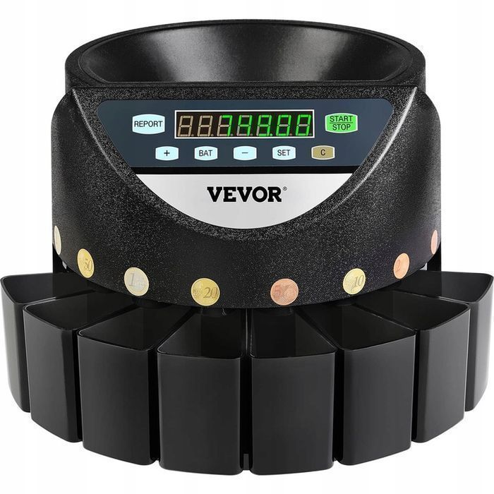 Liczarka monet vevor 220v sorter euro 300 monet min