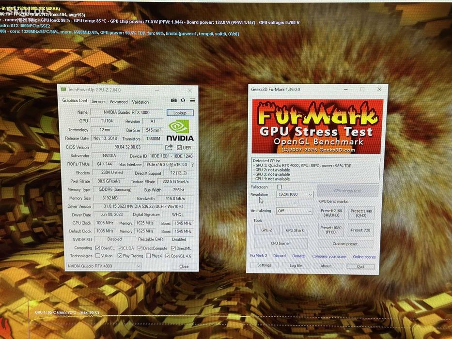 Відеокарта Nvidia Quadro RTX 4000 8Gb GDDR6