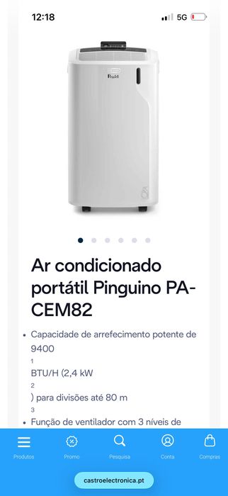 Ar condicionado portátil Novo na caixa