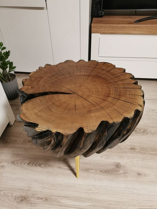 Stolik kawowy loft ława dębowy