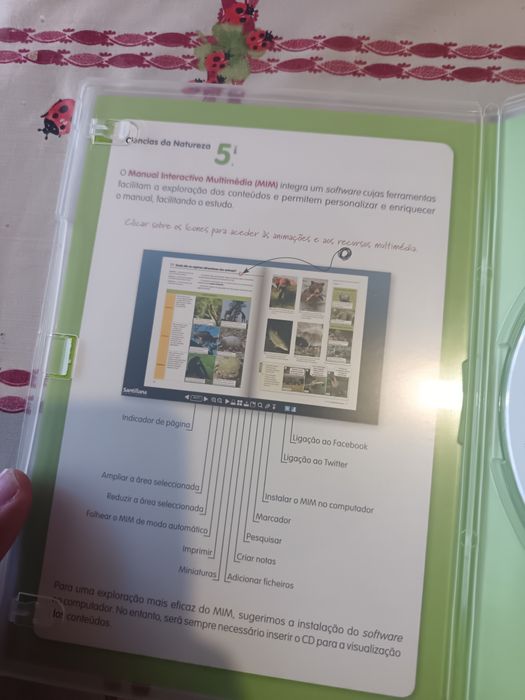 cd  rom   dvd manual interactivo multimédia ciências da natureza 5 ano