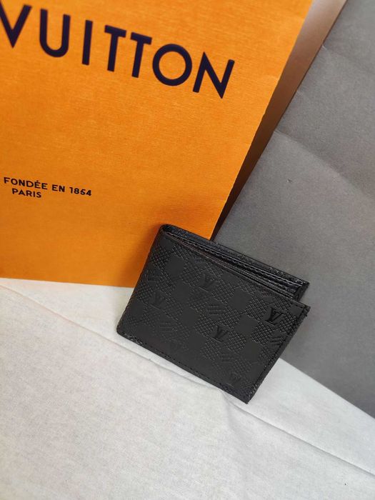 Portfel męski nowość louis vuitton czarny kratka lv premium