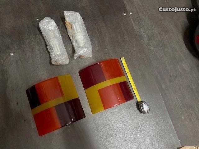 Conjunto de 2 candeeiros de parede