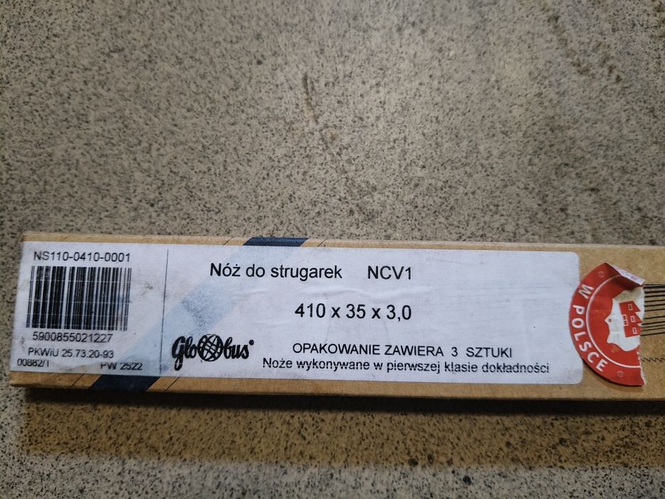 Noże do strugarek 3 sztuki