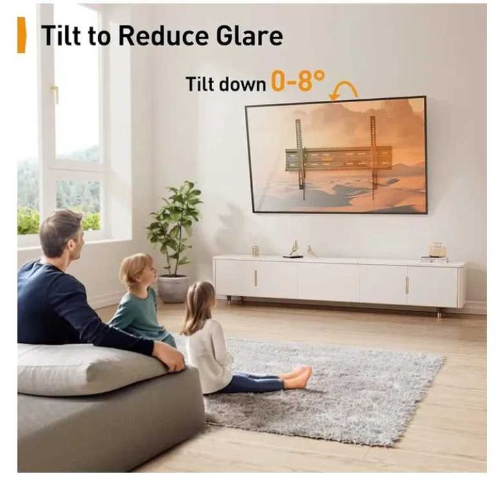 5041 Perlegear Uchwyt ścienny do telewizorów od 37 do 82 cali do 45